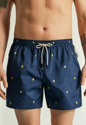 IUMAN Intimissimi, REVERSIBLE WITH LEMON PRINT - Badeshorts - blue