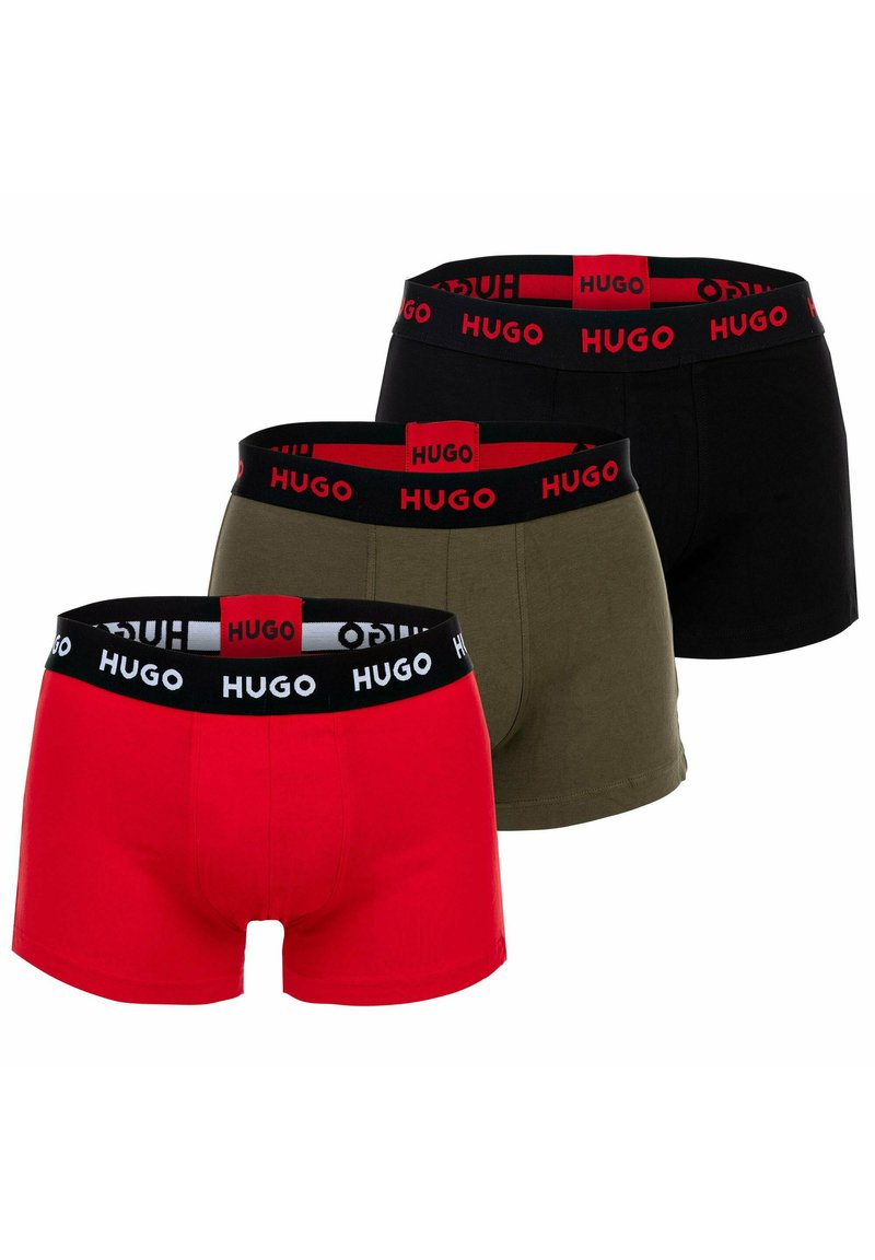 HUGO TRIPLET 3 PACK - Calzoncillos bóxer cortos - schwarz rot grün