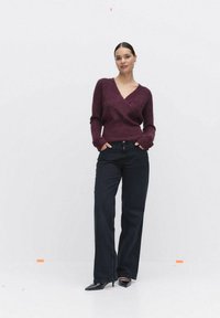 STOCKH LM Monique v-neck sweater - Neule - wine red