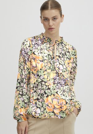 ICHI IHRILEY LS - Bluse - meteorite with flower