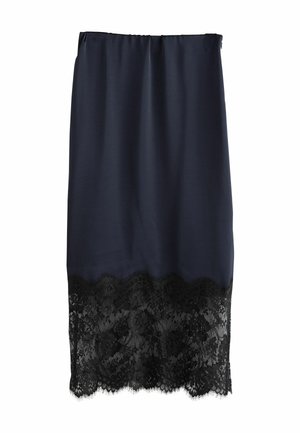 REGULAR FIT - MIDI - A-linjainen hame - navy