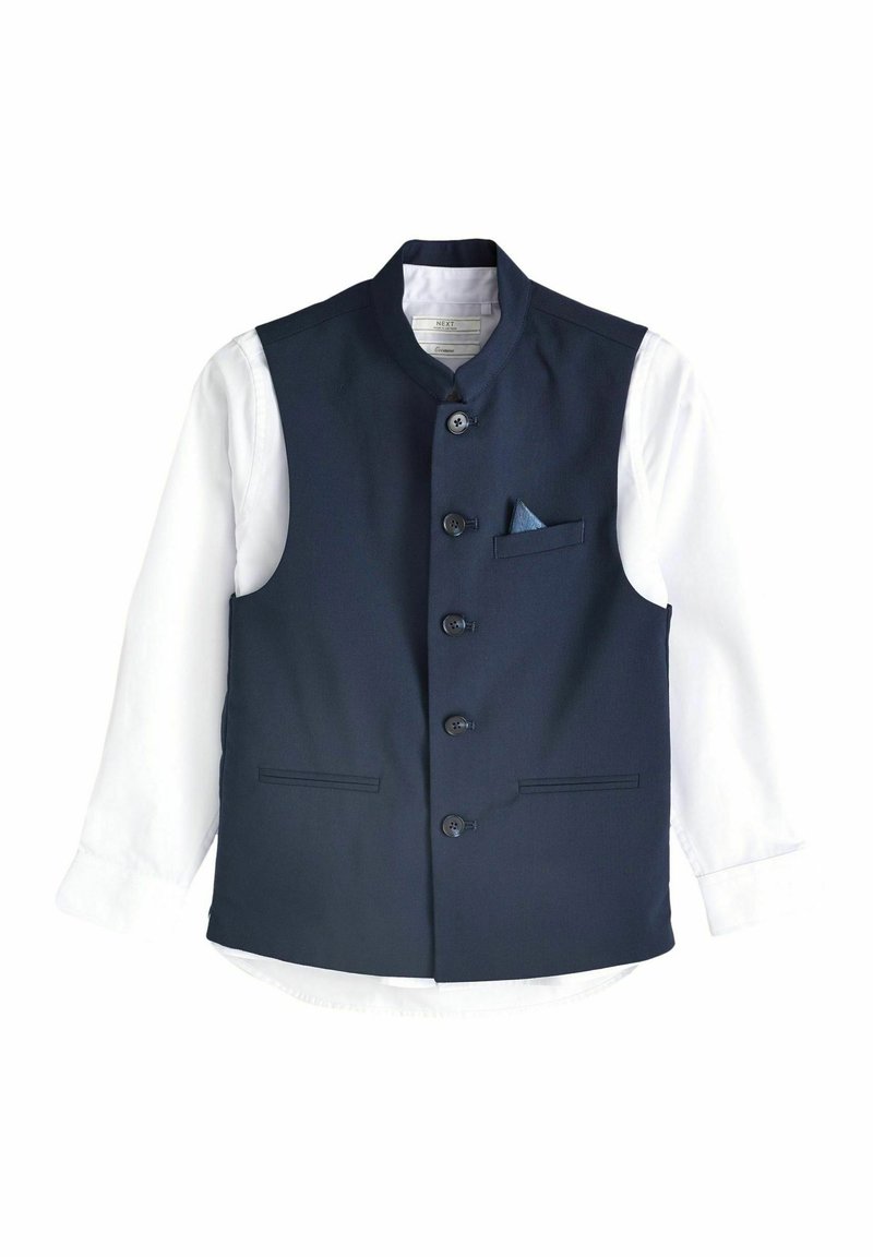 Next - NEHRU COLLAR - REGULAR FIT SET - Chaleco - navy blue, Ampliar