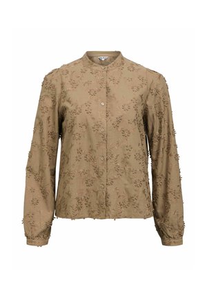 Object, BLOUSE EMBROIDERED - Chemisier - desert taupe1