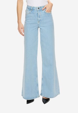 HR WIDE  - Wide leg - light blue denim