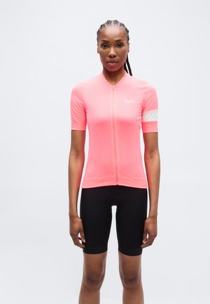 WOMEN S CORE LIGHTWEIGHT  - Maillot de cycliste - high vis pink/white