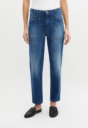 MODEL IVA BOYFRIEND BARREL LEG AUS SOFTEM - Jeans Straight Leg - dark blue