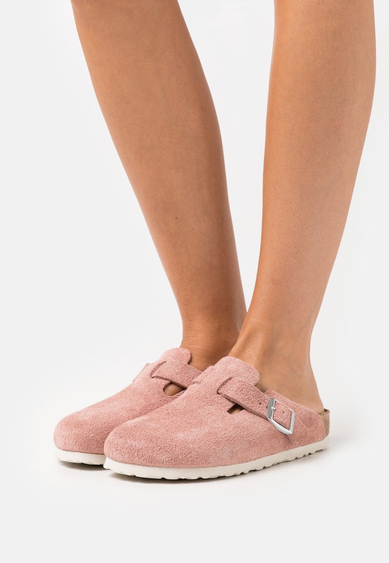 Birkenstock - BOSTON REGULAR FIT - Papucsszandálok - pink clay, Nagyítás