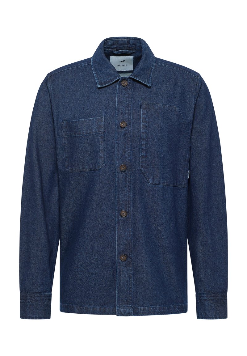 mustang Overhemd donkerblauw