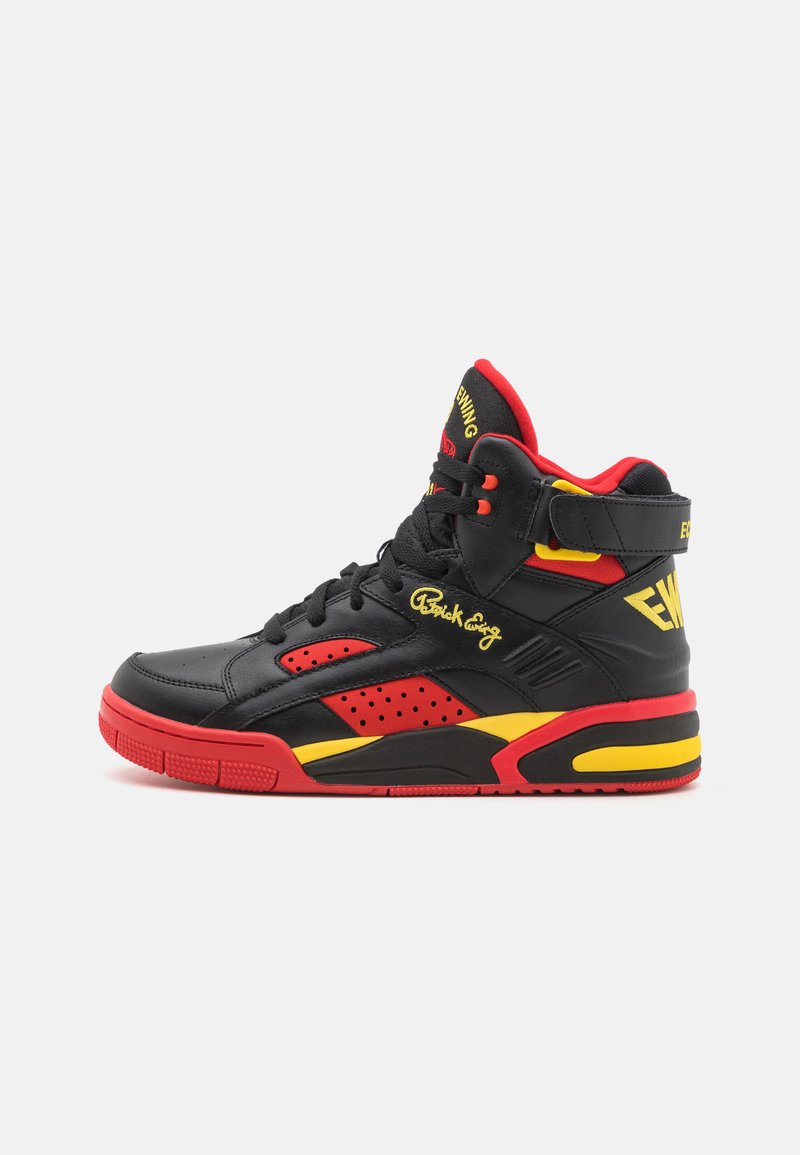 Patrick Ewing ECLIPSE VINTAGE CATALOG UNISEX - High-top trainers - black/fiery red/viriant yellow
