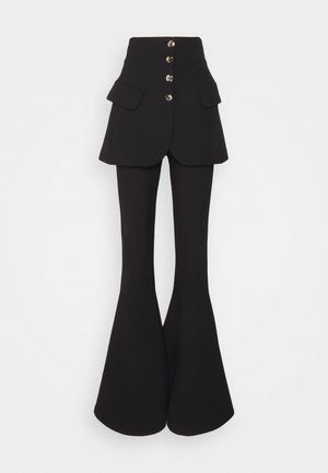 MAXI FITTED PANTS WITH BASQUE - Broek - black