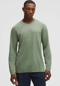 lululemon - Metal Vent Tech Long Sleeve - T-Shirt sport - jade grey grey eucalyptus Immagine in miniatura 1