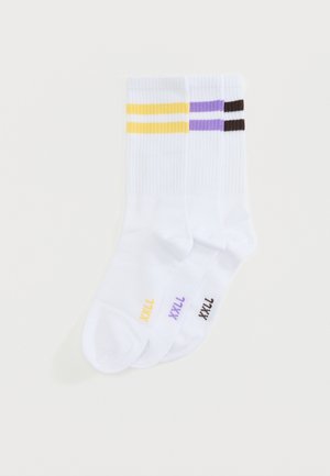 JXBASIC TENNIS SOCK 3 PACK - Chaussettes - purple rose/seal brown/sunlight