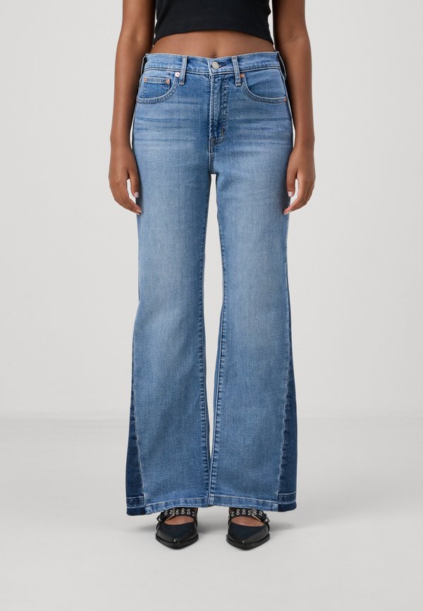 70S VALE - Flared Jeans - medium indigo