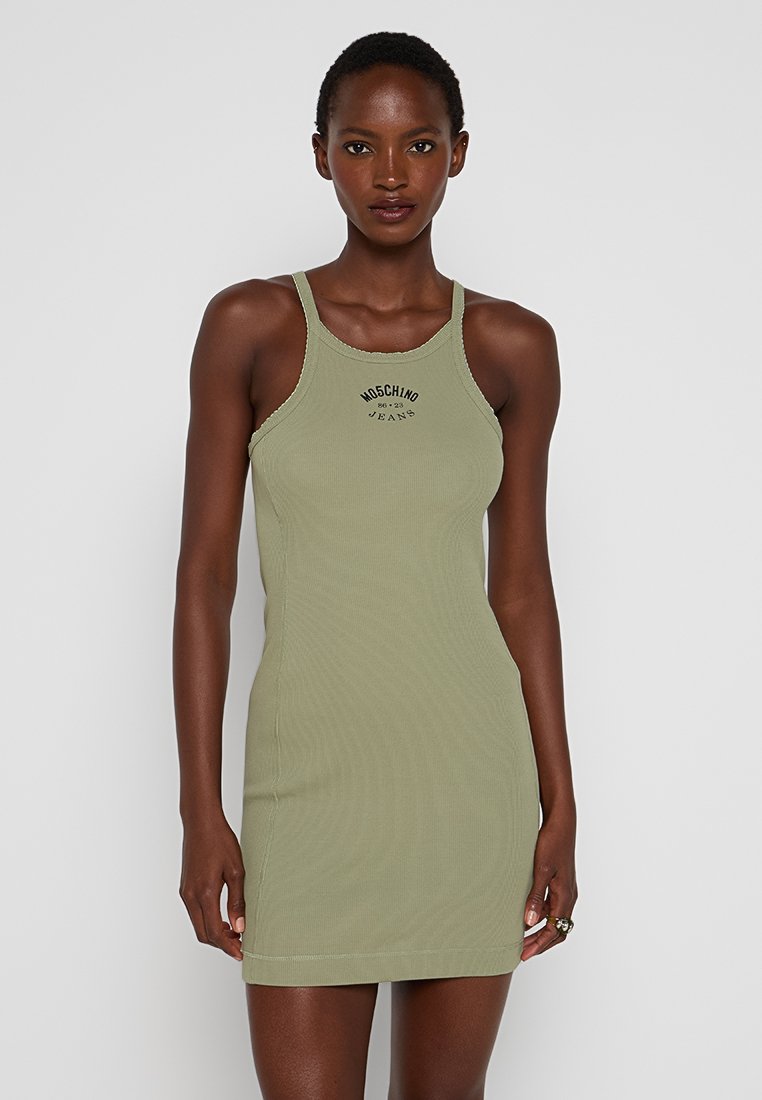 MOSCHINO JEANS Jerseyjurk olijfgroen MOSCHINO JEANS Jerseyjurk olijfgroen