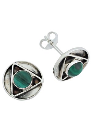Sterlingsilber 8mm Natürlich Schwarzer Onyx Ohrstecker
