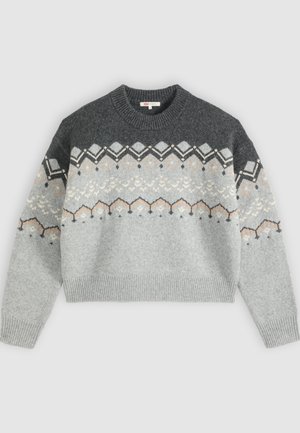 Levi's®, CHARLOTTE FAIRISLE - Πουλόβερ - new fairisle dark heather grey