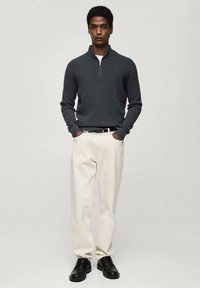 Mango Pulover - dark grey