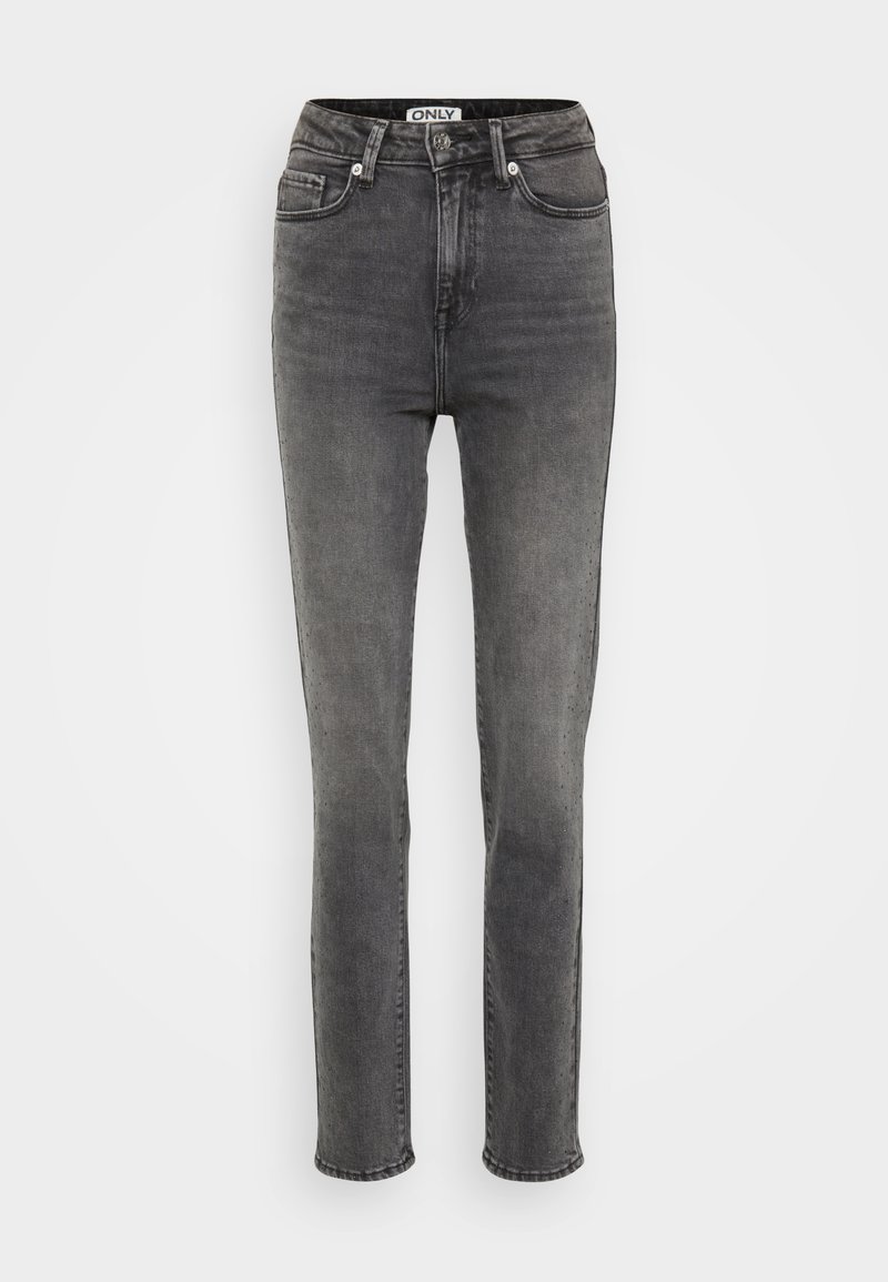 ONLY Tall ONLEMILY RHINESTONE - Jeans Skinny Fit - grey denim - Zalando ...