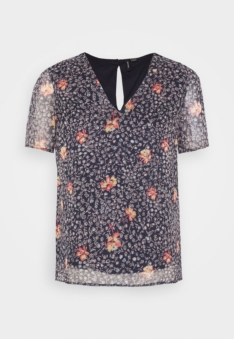 Vero Moda Petite T-shirt print donkerblauw Vero Moda Petite T-shirt print donkerblauw