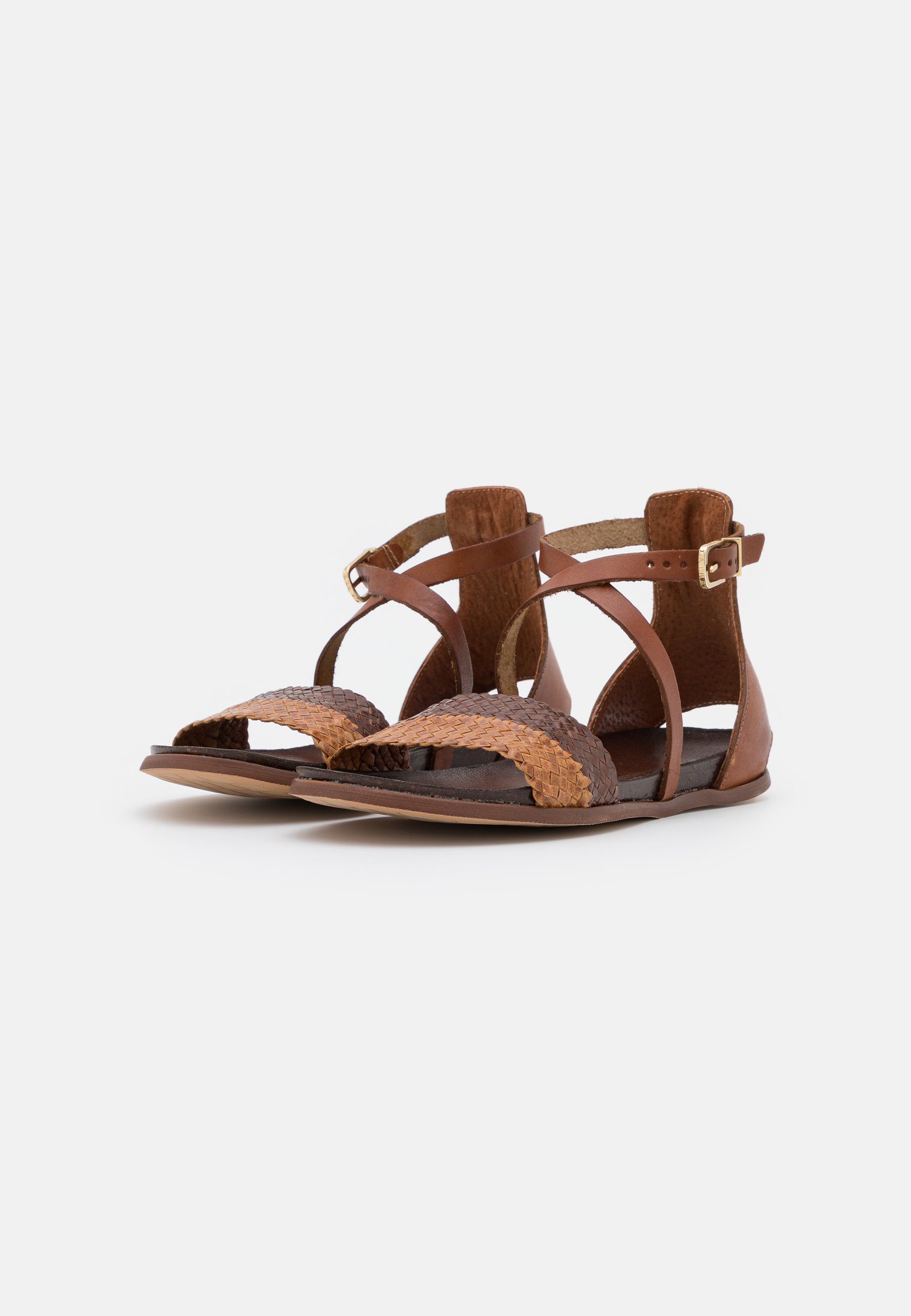 Fred de la Bretoniere - sandalen met enkelbandje wit