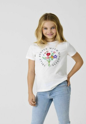 ONLY GIRLS KOGEMMA - Print T-shirt - cloud dancer
