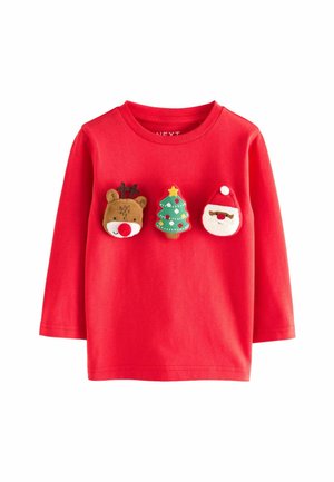 CHRISTMAS REGULAR FIT - Hosszú ujjú felső - red padded