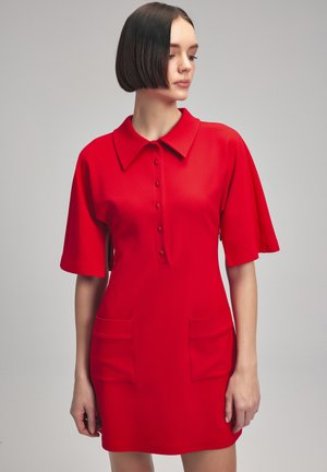 Shirt dress - red