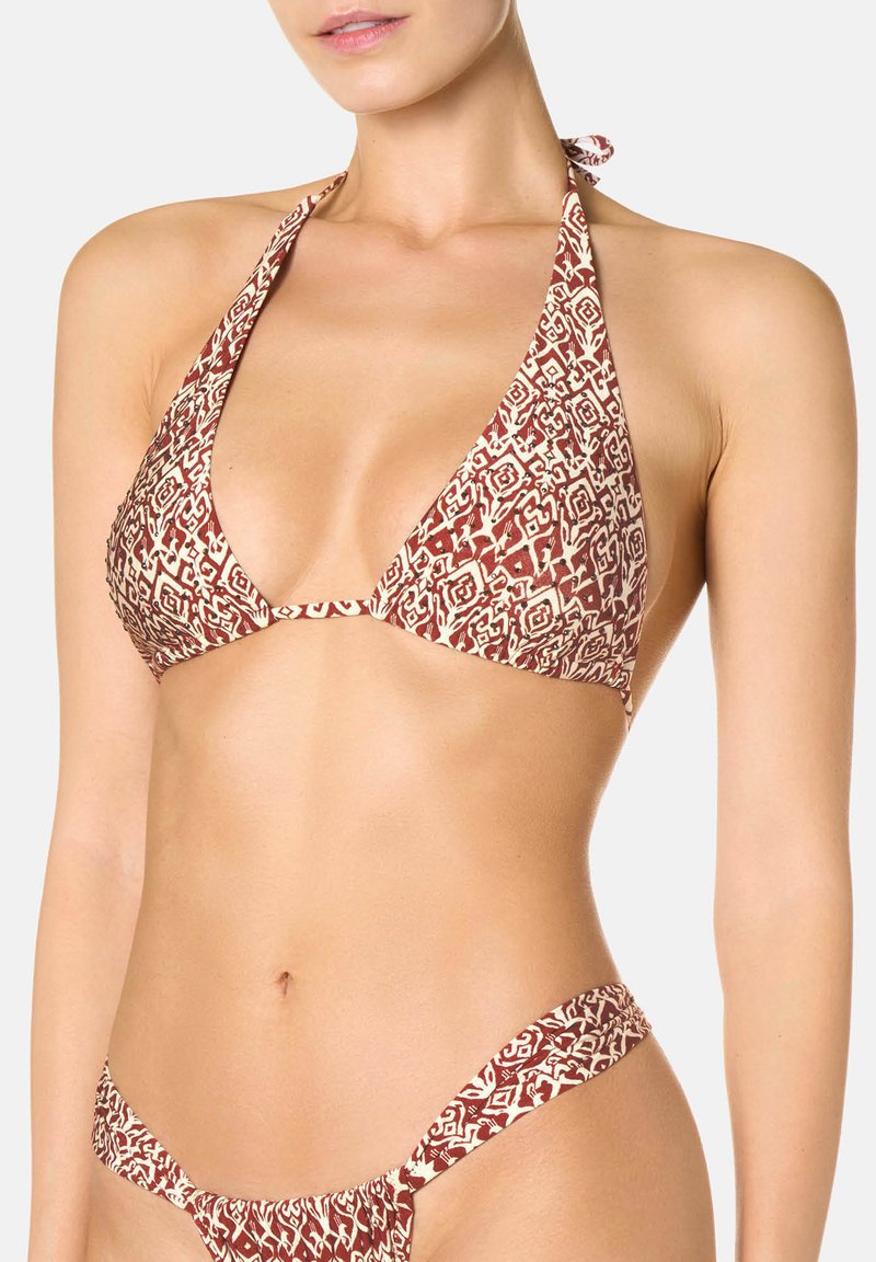 Goldenpoint TRIAN Bikini pezzo sopra multi coloured/marrone