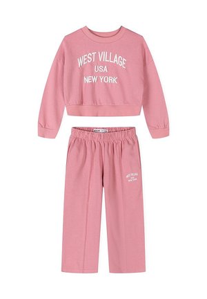 MINOTI SET SWEATSHIRT AND WIDE LEG JOGGERS - Survêtement - pink