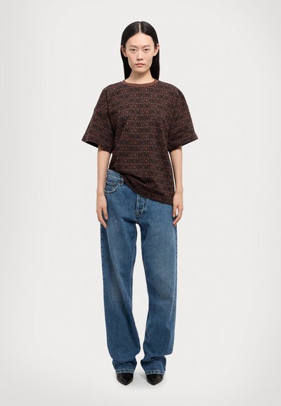 MOSCHINO PANTALONE - Traperice opuštenog kroja - blu