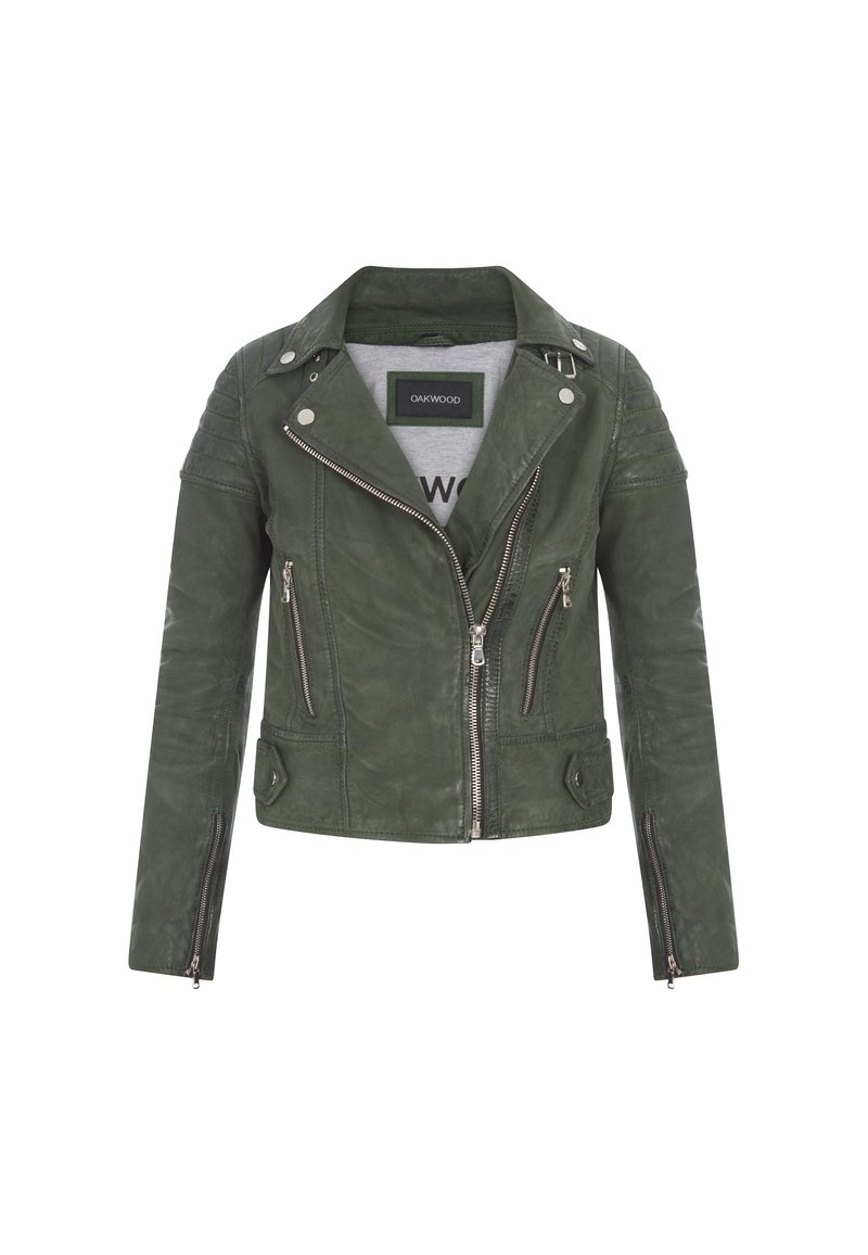 Oakwood Leren jas groen