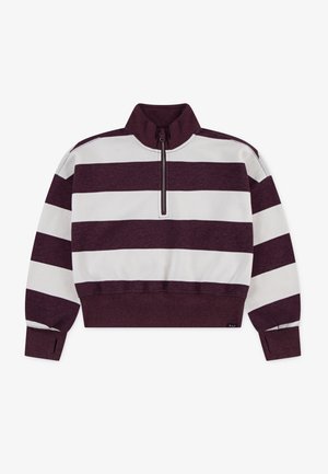 Abercrombie & Fitch QUARTER ZIP PREPPY - Sweatshirt - fig