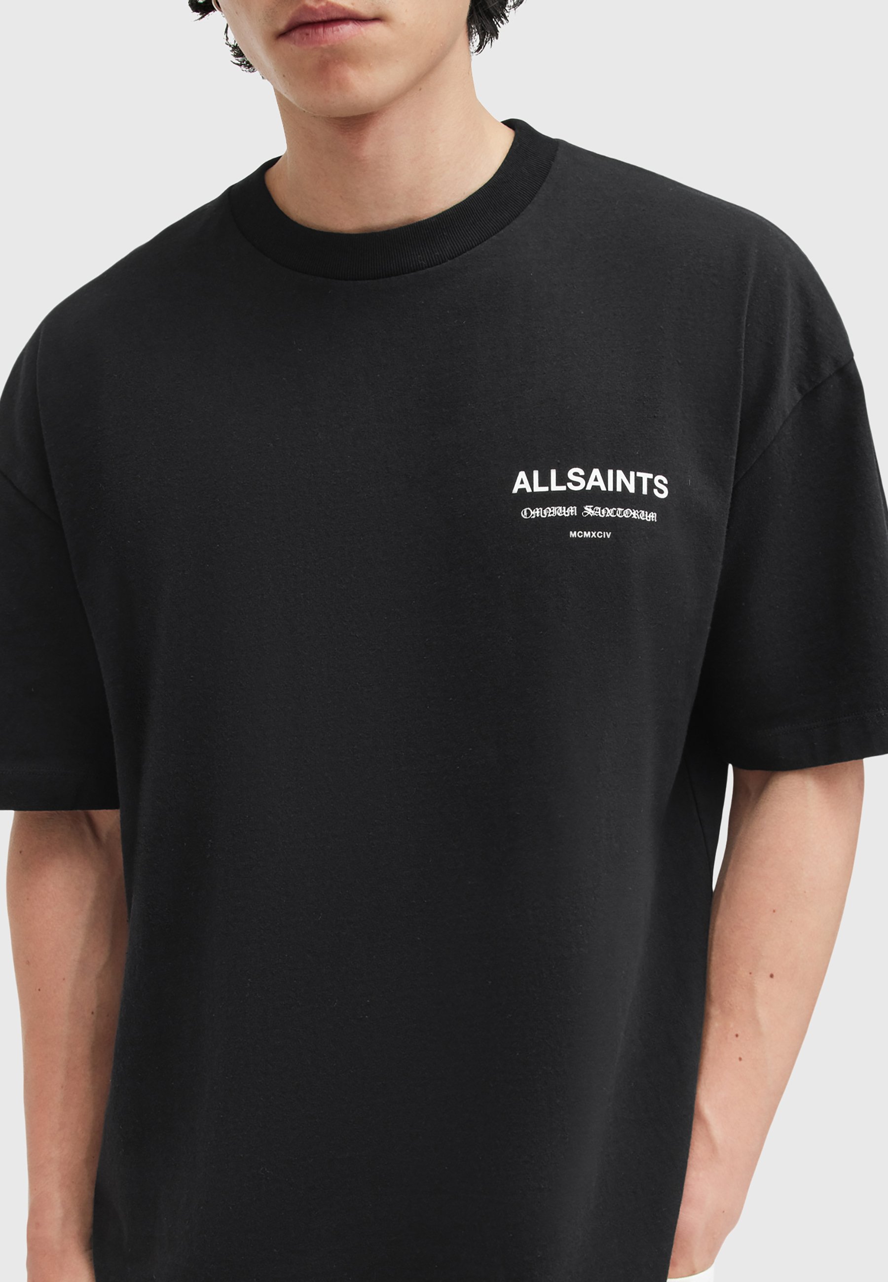 ★ALLSAINTS★ dylan crew t-shirt AllSaints - T-shirt z nadrukiem/czarny - Zalando.pl