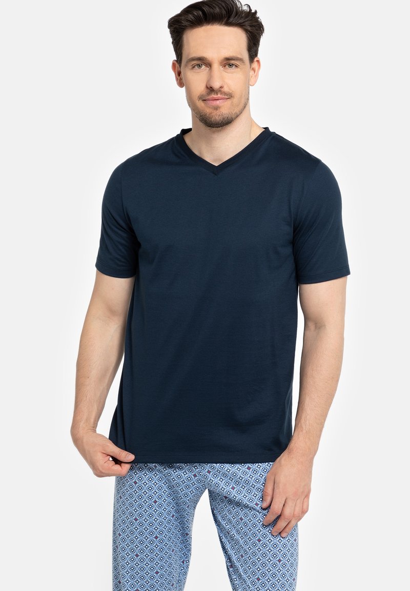Herren Pyjamas | Seidensticker MINIMALS Nachtwäsche Set nightblue/dunkelblau - EA79712 Herren Pyjamas | Seidensticker MINIMALS Nachtwäsche Set nightblue/dunkelblau - EA79712