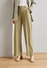 b.young - WIDE LEG PANTS - Trousers - aloe Thumbnail Image 1