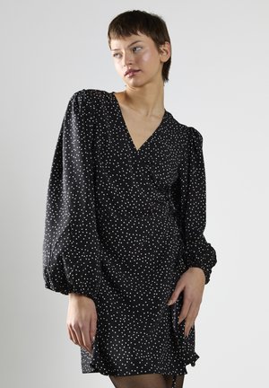 Jurk - black polka dot