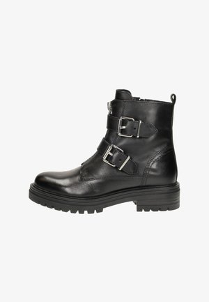 SUB55 Cowboy/biker ankle boot - zwart