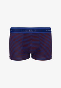 Niewybrane, blue with burgundy stripes