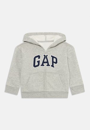 GAP BABYGAP RELAXED LOGO ZIP HOODIE - Mikina so zipsom - light grey