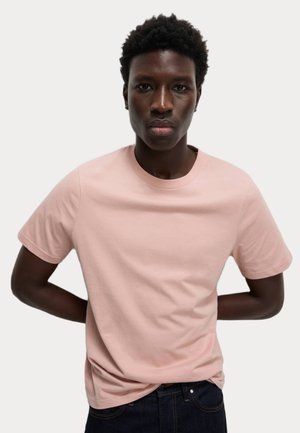 Marks & Spencer REGULAR FIT CREW NECK - Camiseta básica - pink mix