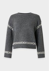 Non sélectionné, dark grey melange/cloud dancer