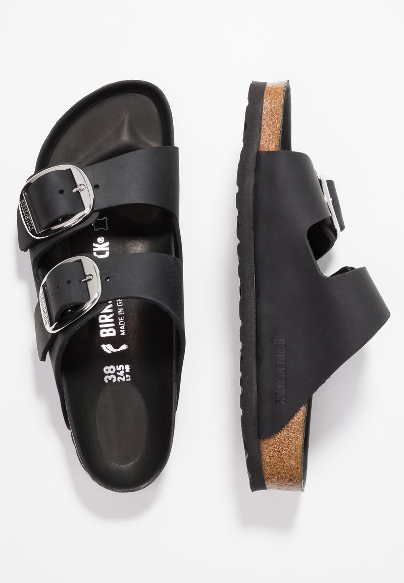Birkenstock ARIZONA BIG BUCKLE - Pantolette flach - black/schwarz 