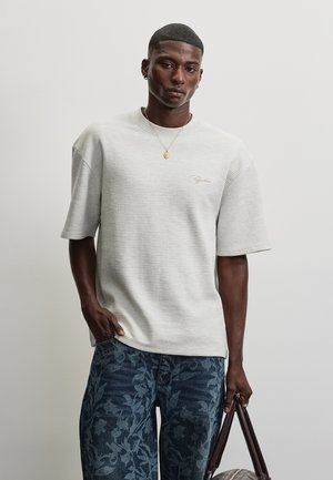 Pegador SIGNAR TEE - Βασικό μπλουζάκι - cloud grey