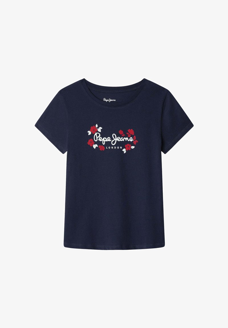 Pepe Jeans MAISIE - Majica kratkih rukava s printom - navy
