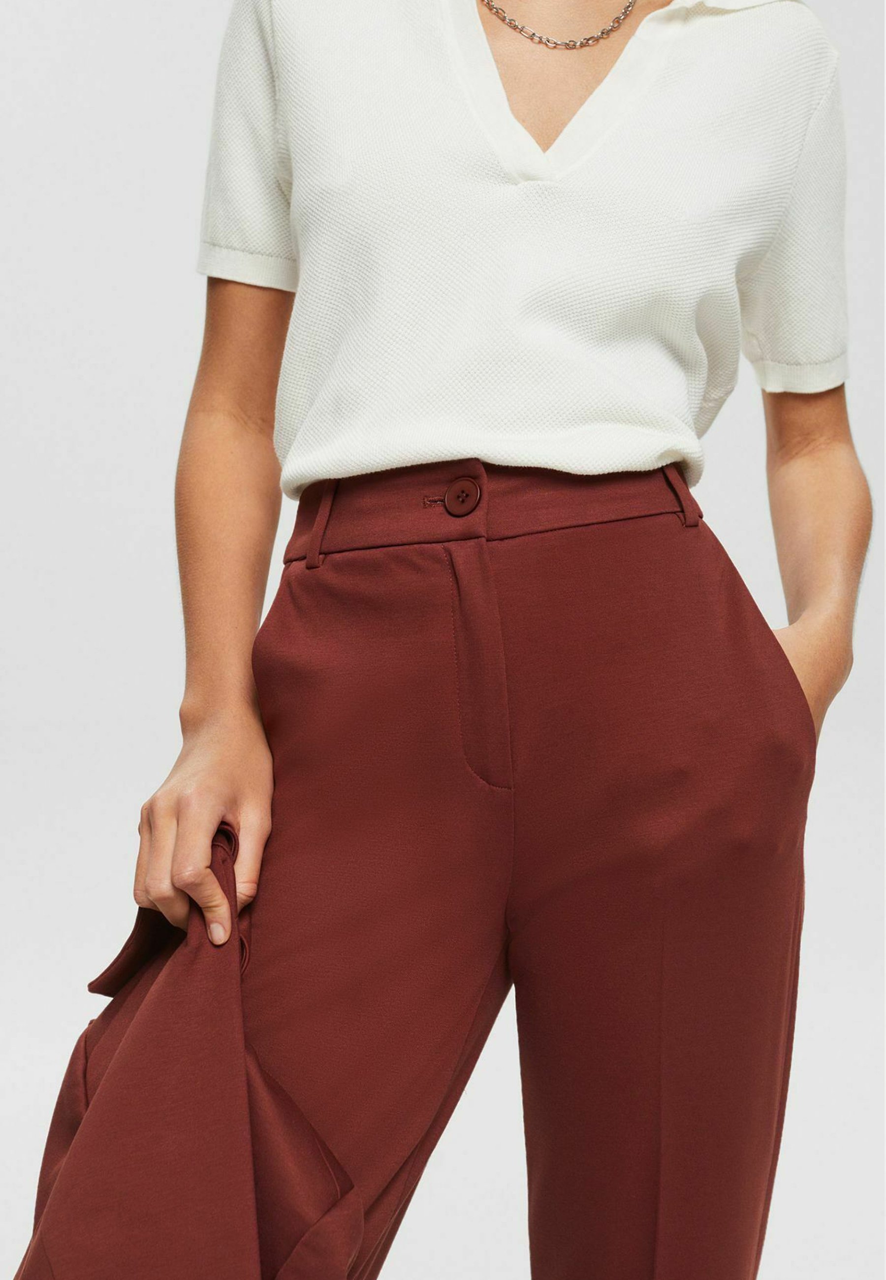 ROMA NEWPORT - Trousers - rust brown 