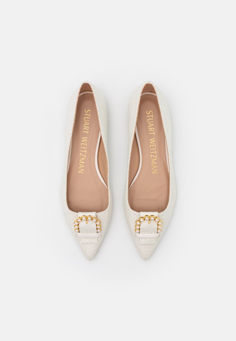 Damen Sneaker | Stuart Weitzman BUCKLE FLAT Klassischer Ballerina cream/offwhite - NT82767 Damen Sneaker | Stuart Weitzman BUCKLE FLAT Klassischer Ballerina cream/offwhite - NT82767