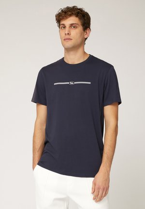 Harmont & Blaine CON LOGO - Camiseta estampada - blu scuro