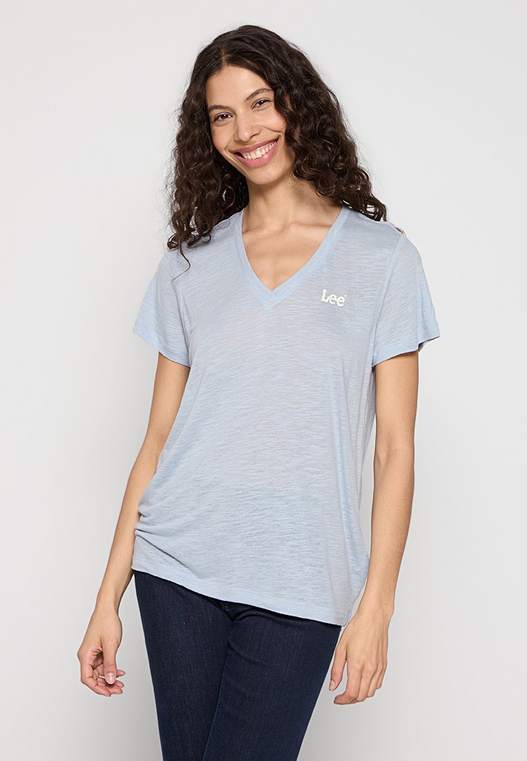 Lee T-shirt basic lichtblauw