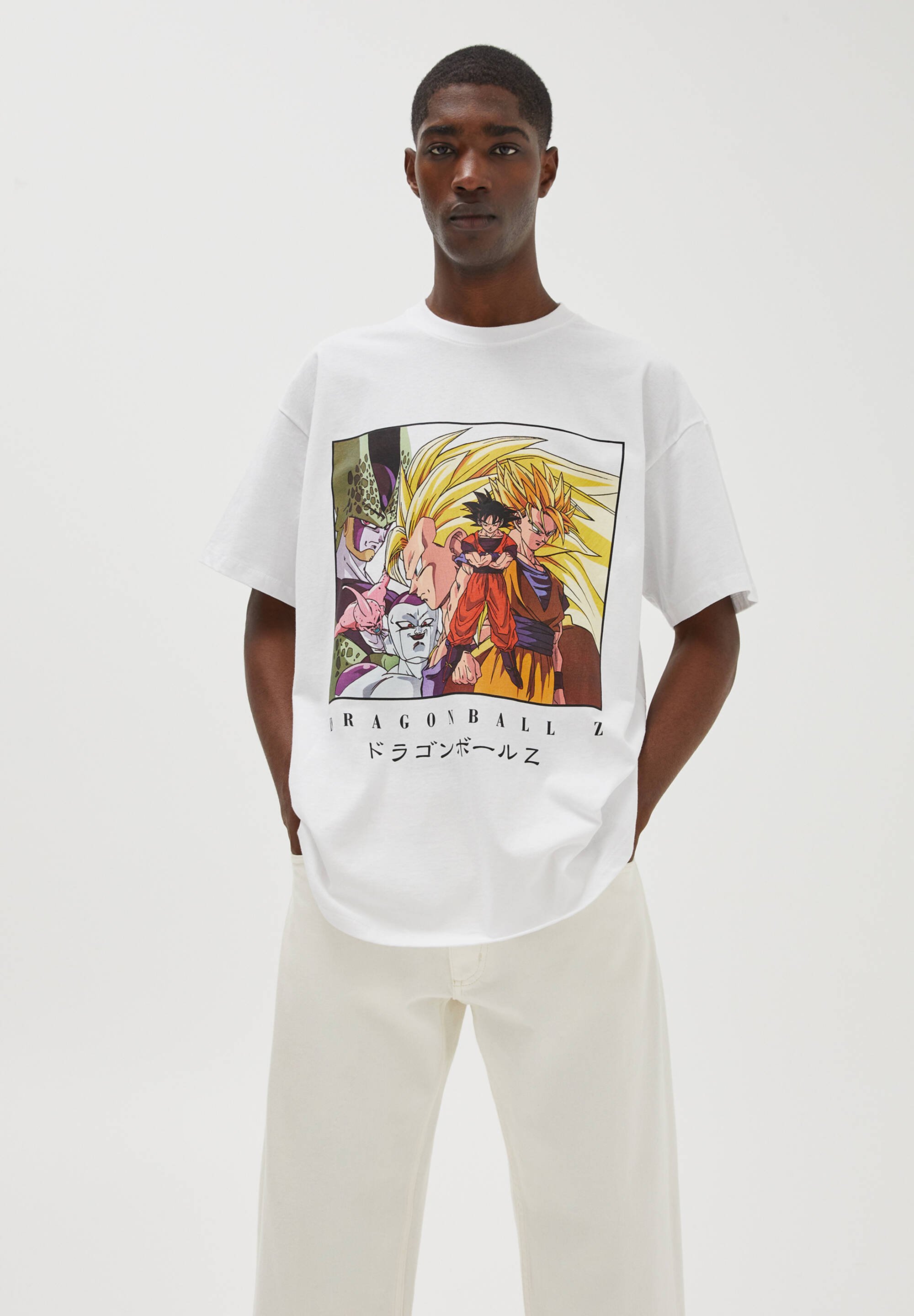 pull and bear dragon ball shirt