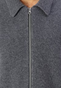 Samsøe Samsøe SAISAKS ZIP CARDIGAN - Cardigan - dark grey